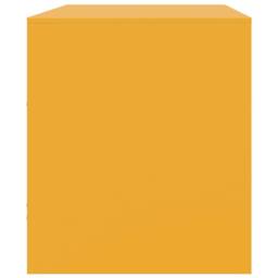 Berkfield Home TV Cabinets 2 pcs Mustard Yellow 67x39x44 cm Steel - Size: 67 x 39 x 44 cm - thumbnail 8