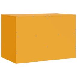 Berkfield Home TV Cabinets 2 pcs Mustard Yellow 67x39x44 cm Steel - Size: 67 x 39 x 44 cm - thumbnail 9