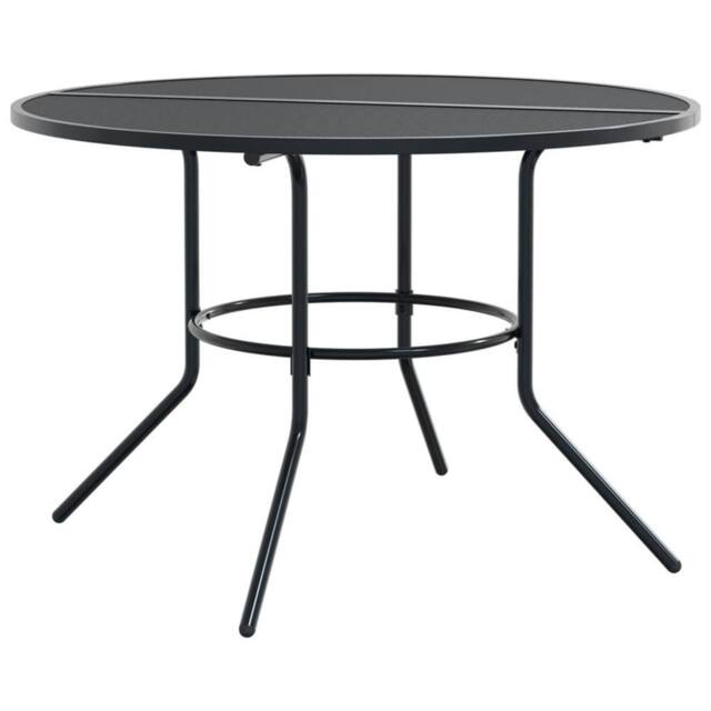 Berkfield Home Stackable Garden Chair Set 5 pcs Anthracite Powder-coated Steel in Black - image 1