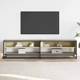 Berkfield Home TV Cabinet Sonoma Oak 180.5x40x46 cm Engineered Wood in Brown - thumbnail 3