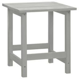 Berkfield Home Garden Adirondack Chair with Table Solid Fir Wood Grey - thumbnail 8