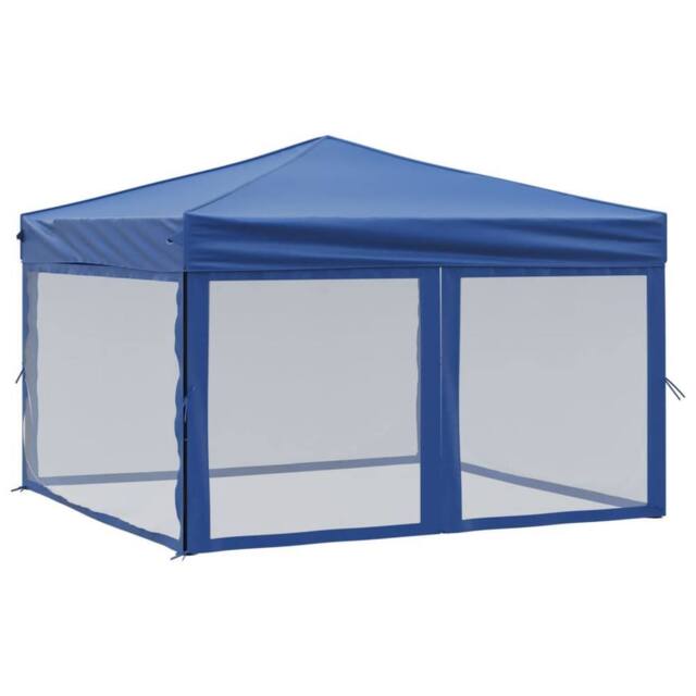 Berkfield Home Folding Party Tent with Sidewalls Blue 3x3 m - image 1
