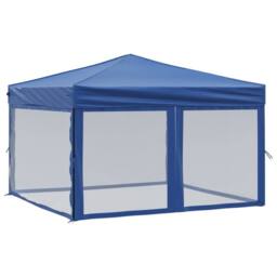 Berkfield Home Folding Party Tent with Sidewalls Blue 3x3 m - thumbnail 1