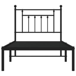 Berkfield Home Metal Bed Frame with Headboard Black 80x200 cm - thumbnail 6