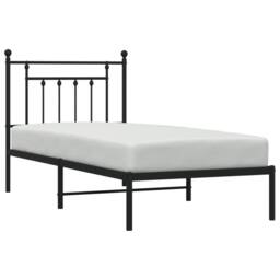 Berkfield Home Metal Bed Frame with Headboard Black 80x200 cm - thumbnail 5