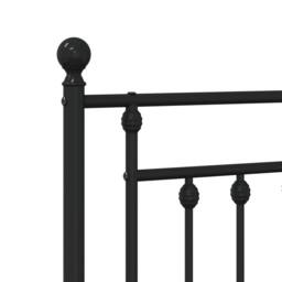 Berkfield Home Metal Bed Frame with Headboard Black 80x200 cm - thumbnail 9