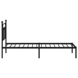 Berkfield Home Metal Bed Frame with Headboard Black 80x200 cm - thumbnail 7