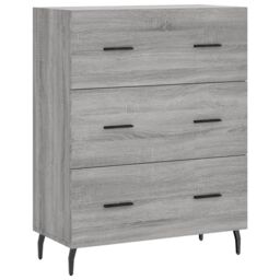 Berkfield Home Sideboard Grey Sonoma 69.5x34x90 cm Engineered Wood - thumbnail 2