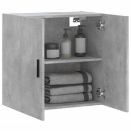 Berkfield Home Wall Cabinet Concrete Grey 60x31x60 cm Engineered Wood - Size: 60 x 31 x 60 cm - thumbnail 4