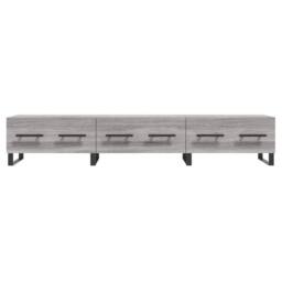 Berkfield Home TV Cabinet Grey Sonoma 150x36x30 cm Engineered Wood - Size: 150 x 36 x 30 cm - thumbnail 5