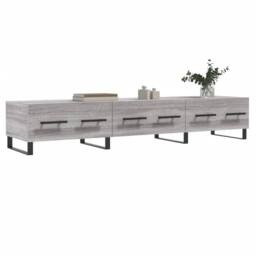Berkfield Home TV Cabinet Grey Sonoma 150x36x30 cm Engineered Wood - Size: 150 x 36 x 30 cm - thumbnail 1