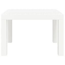 Berkfield Home Garden Table White 59x47x40 cm PP - Size: 59 x 47 x 40 cm - thumbnail 3