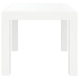 Berkfield Home Garden Table White 59x47x40 cm PP - Size: 59 x 47 x 40 cm - thumbnail 4