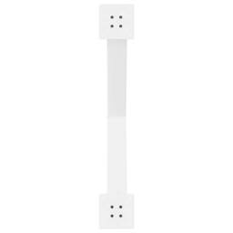 Berkfield Home Dining Table Legs X-Shaped 3 pcs White 90x(72-73) cm Steel - thumbnail 7
