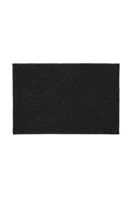 JVL Eden Machine Washable Latex Backed Doormat, 40x60cm, Black - Size: 40 cm x 60 cm - image 1