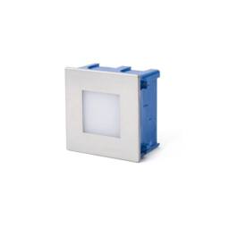 Netlighting Frol LED Outdoor Recessed Wall Light Matt Nickel IP65 in Grey - thumbnail 2