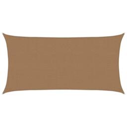 Berkfield Home Sunshade Sail 160 g/m¬≤ Taupe 2.5x5 m HDPE - thumbnail 2