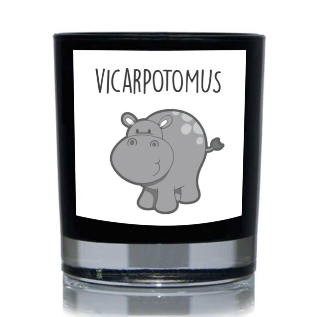 60 SECOND MAKEOVER Vicarpotomus Hippo 20cl Candle in Black