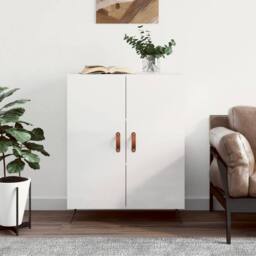 Berkfield Home Sideboard High Gloss White 69.5x34x90 cm Engineered Wood - thumbnail 2