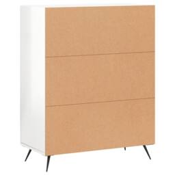 Berkfield Home Sideboard High Gloss White 69.5x34x90 cm Engineered Wood - thumbnail 8