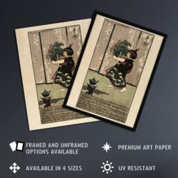 Artery8 Helen Hyde Three Friends of Winter Tree List Framed Wall Art Print - Size: A4 - thumbnail 2