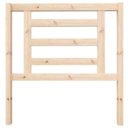 Berkfield Home Beautiful Bed Headboard 96x4x100 cm Solid Wood Pine in Light Tan - Size: 96 x 4 x 100 cm - thumbnail 1