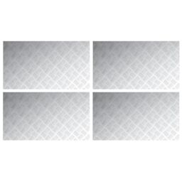 Berkfield Home Aluminum Checker Plates 4 Pack Slip-Resistant 90x50 cm in Grey - Size: Medium - thumbnail 2