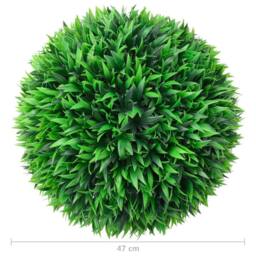 Berkfield Home Lush Artificial Boxwood Balls 2 pcs 47 cm in Green - thumbnail 4