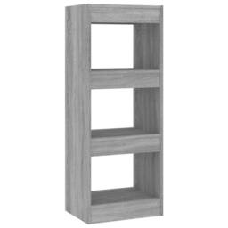 Berkfield Home Book Cabinet/Room Divider Grey Sonoma 40x30x103 cm Engineered Wood - Size: 40 x 30 x 103 cm - thumbnail 1