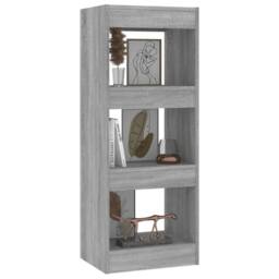 Berkfield Home Book Cabinet/Room Divider Grey Sonoma 40x30x103 cm Engineered Wood - Size: 40 x 30 x 103 cm - thumbnail 6