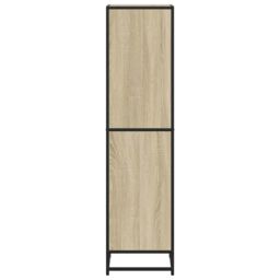 Berkfield Home Book Cabinet Sonoma Oak 40x35x139 cm Engineered Wood in Brown - Size: 40 x 35 x 139 cm - thumbnail 5