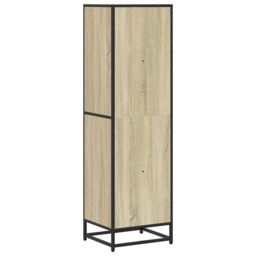 Berkfield Home Book Cabinet Sonoma Oak 40x35x139 cm Engineered Wood in Brown - Size: 40 x 35 x 139 cm - thumbnail 6