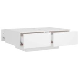 Berkfield Home Decorative Coffee Table White 90x60x31 cm Engineered Wood - Size: 90 x 60 x 31 cm - thumbnail 5