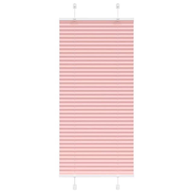 Berkfield Home Pleated Blind Pink 60x150 cm Fabric Width 59.4 cm Polyester - image 1