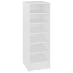 Berkfield Home Shoe Cabinet White 31.5x35x90 cm Engineered Wood - thumbnail 2