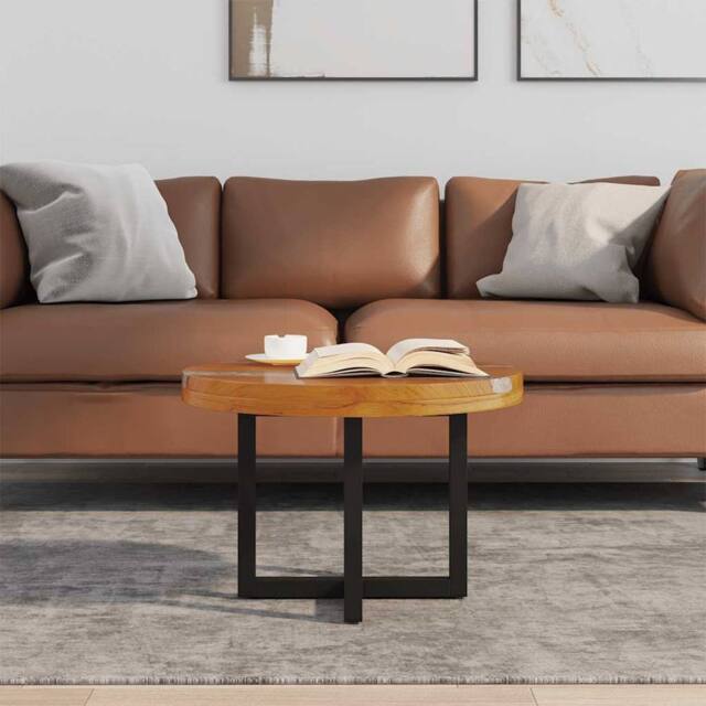 Berkfield Home Luxurious Coffee Table Teak Resin 60 cm - image 1