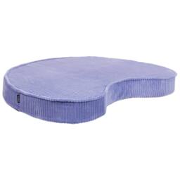 Wyld and Coco Violet and Beige Floor Cushion Set Cotton Velvet Ribbed Corduroy Bean - thumbnail 6