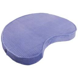 Wyld and Coco Violet and Beige Floor Cushion Set Cotton Velvet Ribbed Corduroy Bean - thumbnail 7