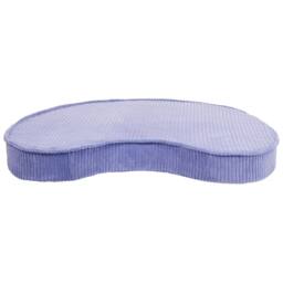 Wyld and Coco Violet and Beige Floor Cushion Set Cotton Velvet Ribbed Corduroy Bean - thumbnail 8