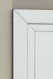 MirrorOutlet Cranbury All Glass Mirror 68 x 58 CM in Silver - Size: 1 Pack - thumbnail 4