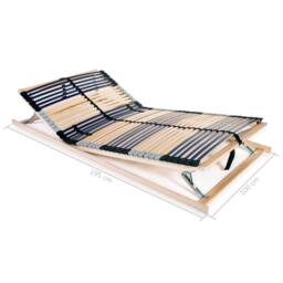 Berkfield Home Slatted Bed Base with 42 Slats 7 Zones 100x200 cm - thumbnail 9