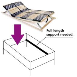 Berkfield Home Slatted Bed Base with 42 Slats 7 Zones 100x200 cm - thumbnail 5