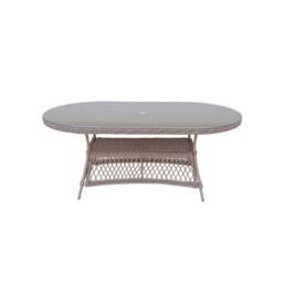Furniture Maxi Provence Willow 6‑Seater Rattan Garden Dining Set in Natural - thumbnail 3