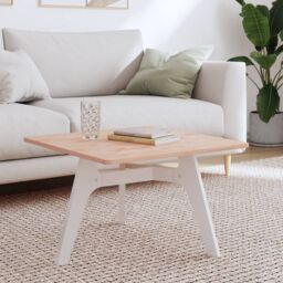 Berkfield Home Table Top 60x60x1.5 cm Square Solid Wood Beech in Brown - thumbnail 1
