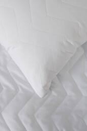 The Lyndon Company Waterproof Quilted Pillow Protector Pair - Deyongs 1846 in White - thumbnail 2