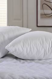 The Lyndon Company Waterproof Quilted Pillow Protector Pair - Deyongs 1846 in White - thumbnail 1