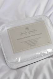 The Lyndon Company Waterproof Quilted Pillow Protector Pair - Deyongs 1846 in White - thumbnail 3