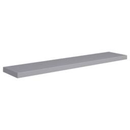 Berkfield Home Floating Wall Shelf Grey 120x23.5x3.8 cm MDF - thumbnail 1