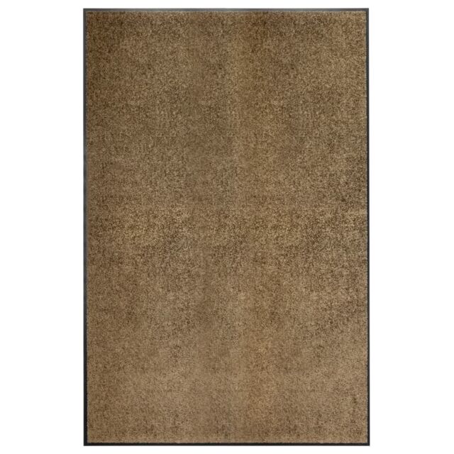 Berkfield Home Doormat Washable Brown 120x180 cm - image 1
