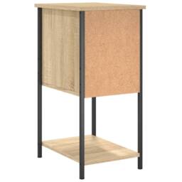 Berkfield Home Bedside Cabinet Sonoma Oak 32x42x70 cm Engineered Wood in Brown - Size: 32 x 42 x 70 cm - thumbnail 8